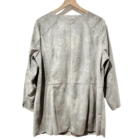 MAINPOL Faux Suede Mid Length Jacket - Picture 2 of 11